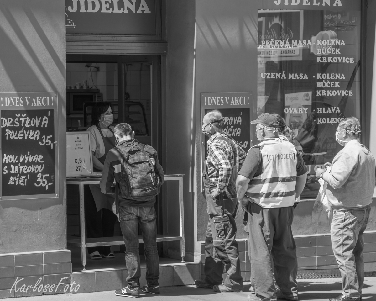 Oběd - covid Praha Palmovka