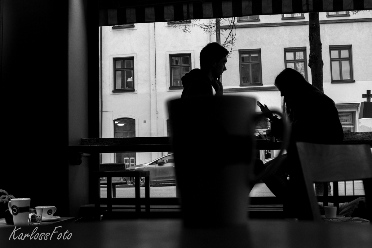 Posezení u kávy Stockholm