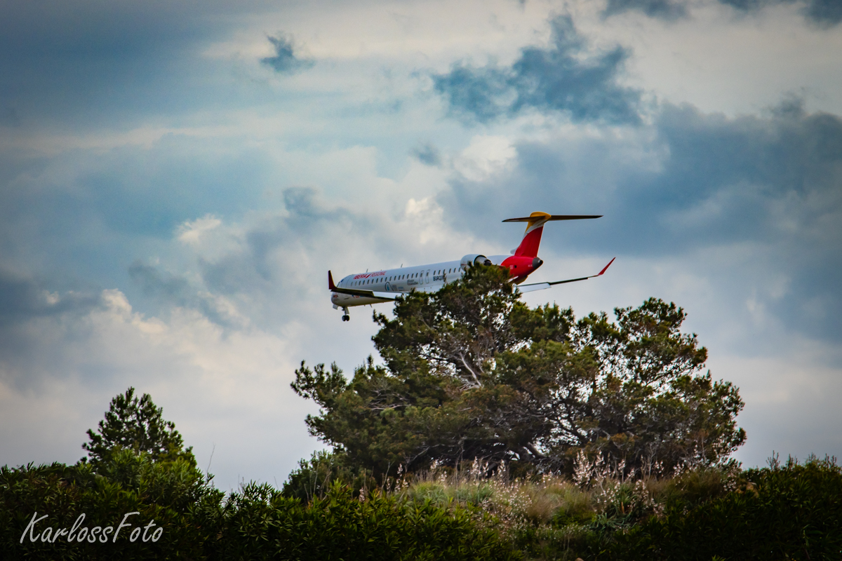 Přistání CRJ900 Air Nostrum - Mallorca