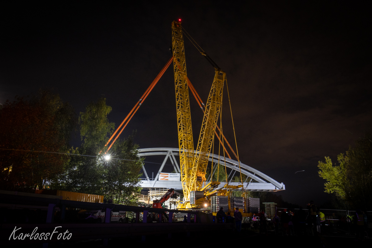 Instalace mostu na D10 12.10.2024